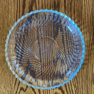 Glass candle/serving dish